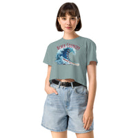 Women’s USA Wave Crop Top