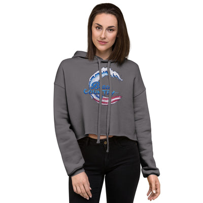 Women's USA Crop Hoodie